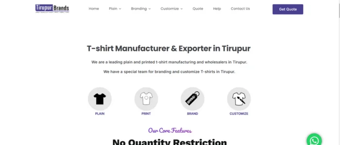 tirupur brands wholesale t shirt manufacturer in tirupur