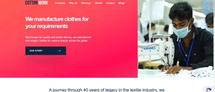 cotton monk t-shirt manufacturer