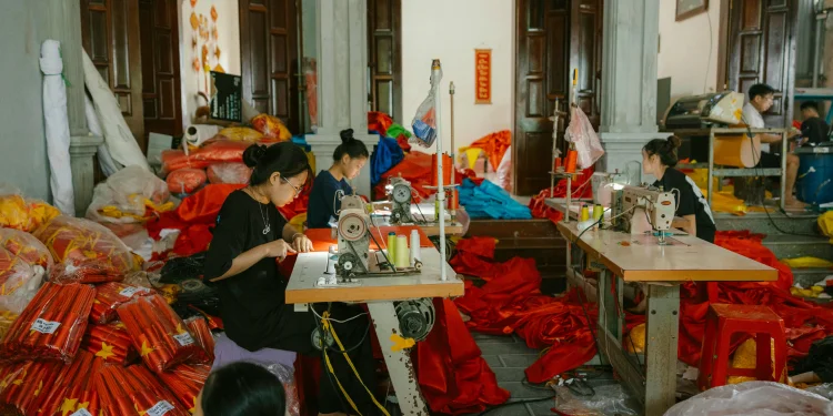 stitching department in plan t-shirts india